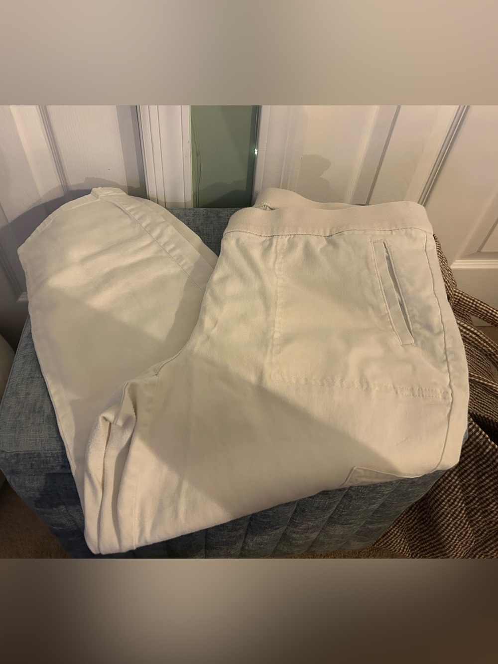 H&M Cream Chinos for Men — Classic Straight Fit